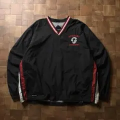 90s　Holloway　チームロゴ ナイロンプルオーバー　ブラック 黒　XL