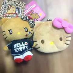 日焼けキティ♡マスコット＆キャラがま口 2点セット