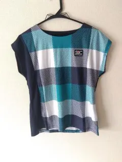 SIC 半袖 Tシャツ 青系 チェック柄のサムネイル