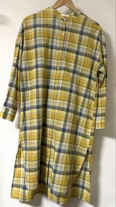 earth music & ecology ロングシャツ　ワンピース　F