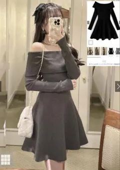 2026年最新】オフショルダー ニットワンピースの人気アイテム - メルカリ