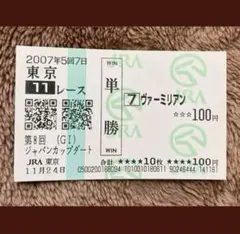 ゼンノロブロイ　金箔馬券　ジャパンカップ JRA 非売品 第24回(G1)ジャパンカップ 金箔馬券｜Yahoo!フリマ