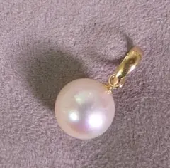 K18 アコヤ本真珠 8mm〜8.5mm ペンダント ネックレス トップのみ