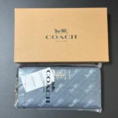 COACH 長財布 ホース&キャリッジ ラウンドジップウォレット C3547
