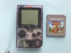 動作品 ゲームボーイポケット MGB-001 スケルトン 本体 ソフト1本付