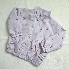 しまむら さくらんぼ柄 ジャケット 100cm 女の子 未使用に近い(洗濯のみ)のサムネイル