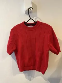 赤ニット ニット