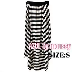 ⭐️A1142⭐️ AZUL ♥ 大人カジュアル ボーダー テールカット スカート