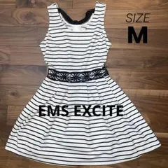 EMS EXCITE（エムズエキサイト）　ボーダー　ワンピース　Mサイズ