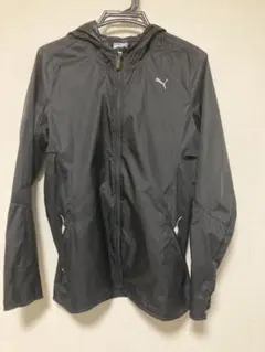 PUMA フード付きウィンドブレーカー L ブラック　レディース