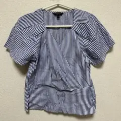 BANANA REPUBLIC ストライプ 半袖シャツ