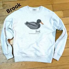 Brook ロゴスウェット　グレー美品 Brook ロゴスウェット グレー美品 brook スウェットのおすすめ