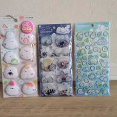 シマエナガ　スパンコールパーティ 　もーっともっちりシール　キャンディグリッター