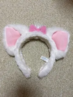 猫耳カチューシャ 白とピンク