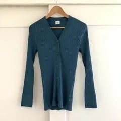 IENA LA BOUCLE VICTORIA Vネックリブカーディガン 美品のサムネイル