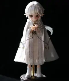 ドール　アウトフィット　ローブ　神父　フード　白　ランタン
