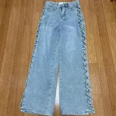 サイドクロスワイドデニム