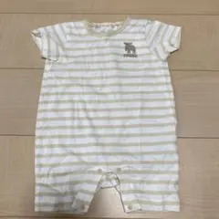 moz ストライプロンパース　バースデイ　70 半袖