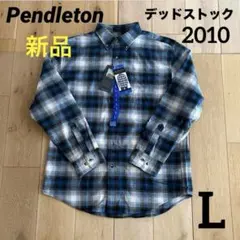 ★新品タグ★ペンドルトン ネルシャツ★オンブレ★ブルー★L★2010年代