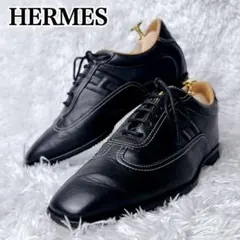 【良品✨】HERMES エルメス クィックスニーカー レザー レディースのサムネイル