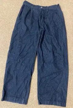 Beno ダークブルー ワイドパンツ S