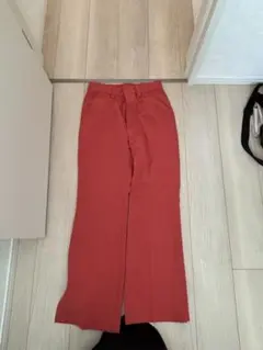 coen テーパードパンツパンツ L オレンジ