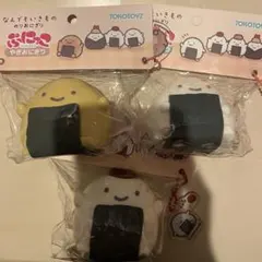 新品未使用】ぷにっこ スクイーズ なんでもいきもの おにぎり 4種
