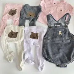 POLO ロンパース クマ刺繍オーバーオール GAP くま タイツ まとめ