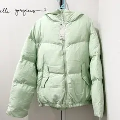 GU レディース ナカワタ　サイドボタン　ブルゾンL ライトグリーン