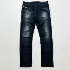 DIESEL ブラックデニムTEPPHAR SLIM-CARROT - メルカリ