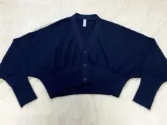 CFCL ╱CROPPED CARDIGAN ウール混 ネイビーのサムネイル