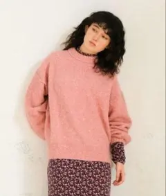 TINA：JOJUN ブークレ オーバーニット