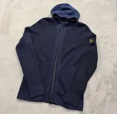 ストーンアイランド　フーディジップアップパーカー　ネイビー　L