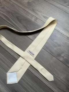 美品　青山　ネクタイ　オフホワイト　ストライプ　結婚式　冠婚葬祭　礼装　礼服用