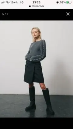 ルシェルブルーTailored Short Skirtのサムネイル