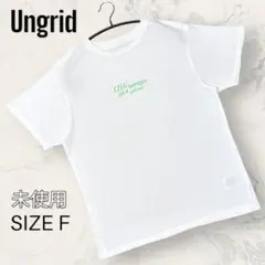 【ほぼ未使用】 Ungrid カラー ロゴ ルーズ Tシャツ ホワイトのサムネイル