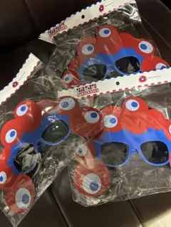 キャラクター風サングラス 赤・青