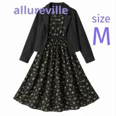 美品 allurevilleアルアバイル ノースリーブ フラワーロングワンピース