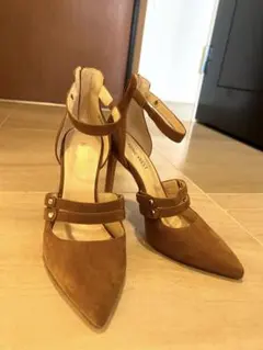 最終値下げ！NINEWEST ナインウエスト　ブラウン スエード ハイヒールのサムネイル