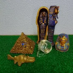 エジプト展 ラムセス大王展 カノプス 壺 4体コンプリートセット 青