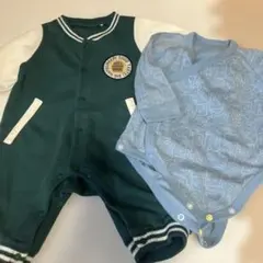 UNIQLO 前開きボディスーツ　西松屋ロンパース　70cm