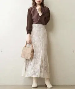 【every very nice claup】レースマーメイドスカート