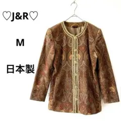 【328】ジェイアンドアール【M】希少　ジャケット　ゴールドボタン　派手　J&R