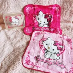 希少レア　チャーミーキティ　ケース入り　タオル　2005 平成レトロ　サンリオ