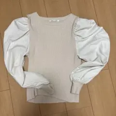 RETRO GALLERY ベージュ ニット セーター