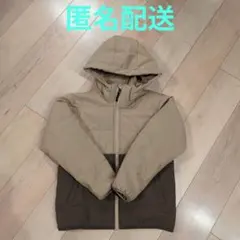 TIGORA フード付き中綿コート ベージュ/ブラウン