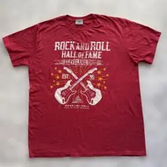 ロックンロール殿堂 Tシャツ 赤 XL相当