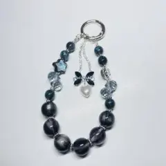 ハンドメイド ビーズ ストラップ