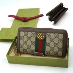 ✨Sランク・箱付き✨　GUCCI 長財布　インターロッキング　シェリーライン