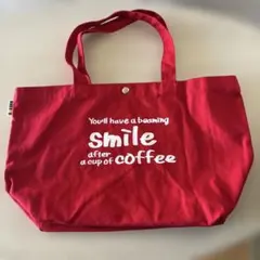 DOUTOR ドトール トートバッグ レッド